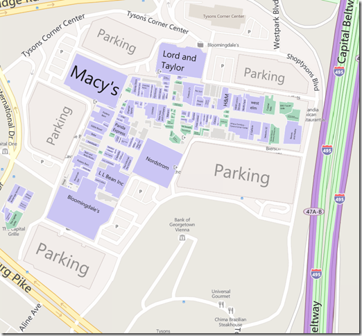 tysons corner mall map