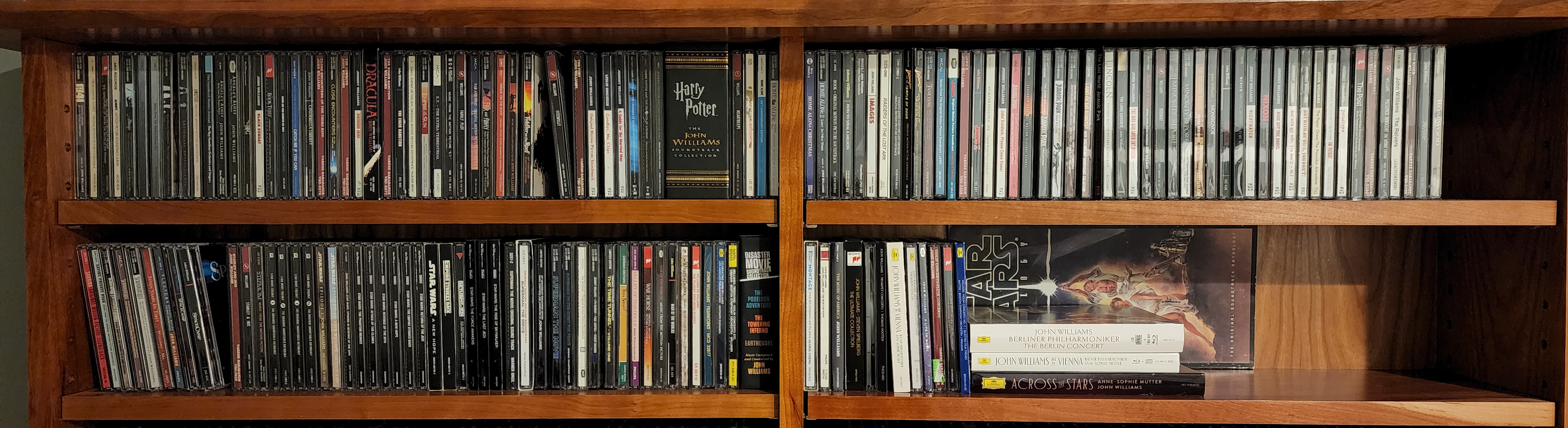 Photo of John Williams CD collection